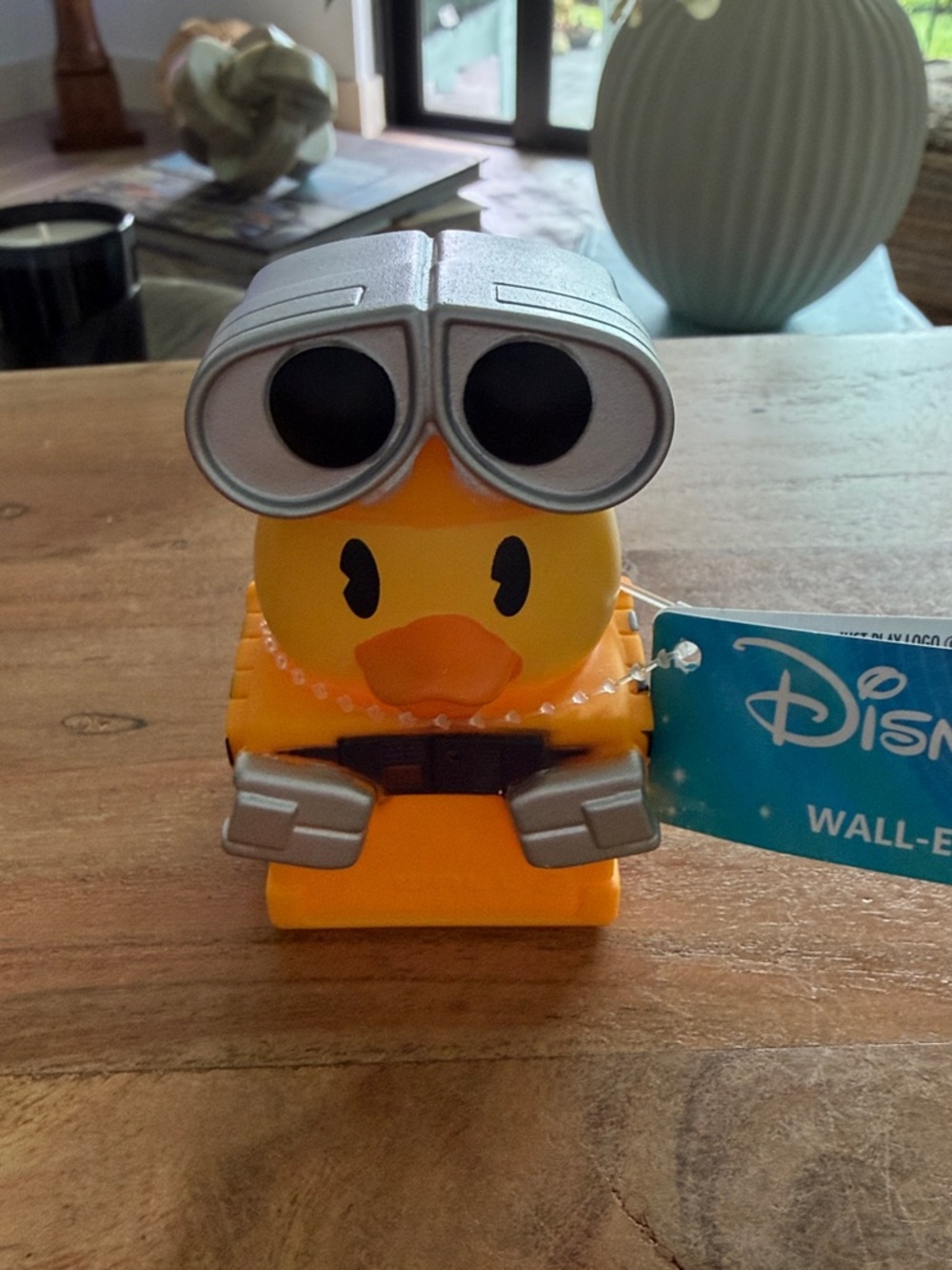 Disney WALL-E Duck Figure - Yellow with Silver Goggles